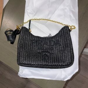 Prada re-edition woven bag